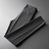 2025新款条纹男士修身西裤休闲裤大码西裤职业商务裤DK9852-P70，男装西裤，电商A311