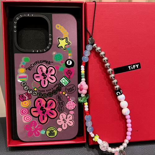 C家磁吸MagSafe有钱花RichFlower适用iphone16手机壳15promax苹果14pro新款13艺术12日韩17PROMAX时尚小众17