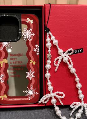 C家磁吸MagSafe波浪英文字母雪花蝴蝶结适用iphone16手机壳15promax苹果14pro日韩ins红色13/12新年17PRO少女