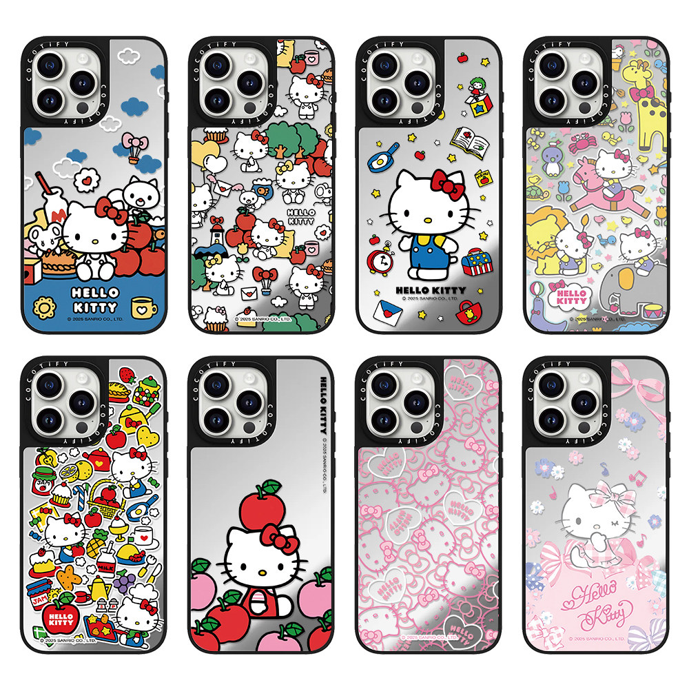 C家Kitty凯蒂猫贴纸适用iphone16promax/17PROMAX手机壳15pro苹果14plus镜面MagSafe磁吸13卡通17可爱女17PRO