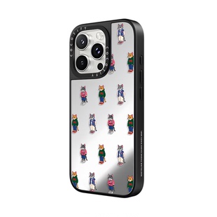 C家适用iPhone苹果16promax手机壳16plus/12/15化妆镜15pro全包14卡通13潮牌16软胶16pro硬壳满屏小猫咪