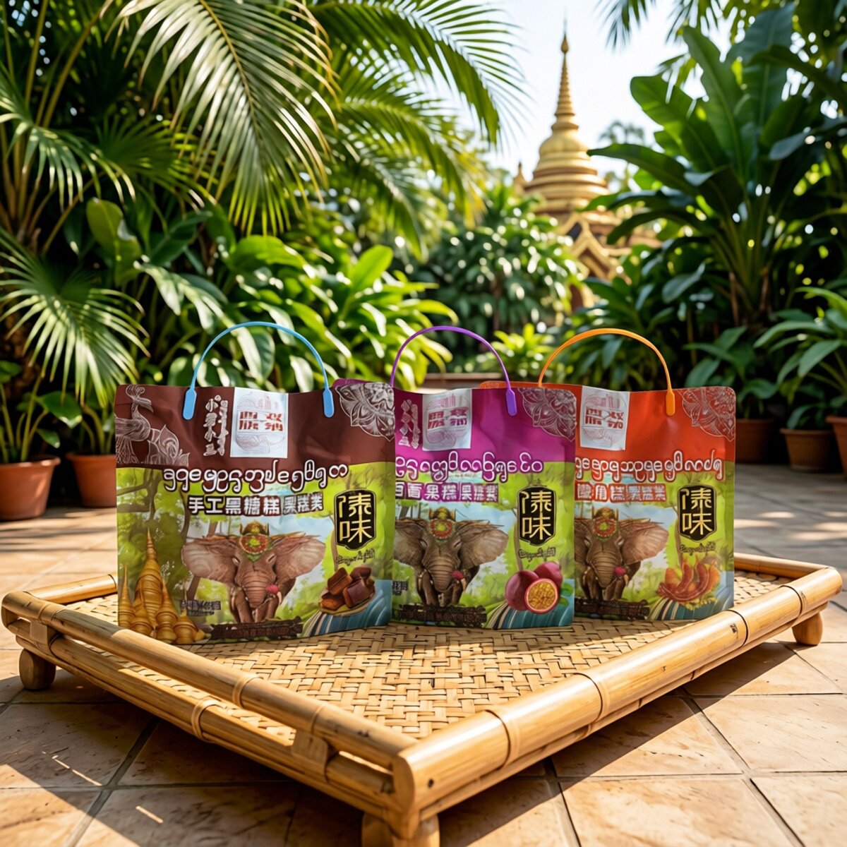 西双版纳小岩小玉傣味手工酸角糕黑糖糕百香果糕独立包装休闲零食