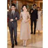 连衣裙订婚结婚礼服裙 旗袍敬酒服新娘妈妈装 喜婆婆婚宴装 2026新款