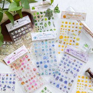 仿真自然植物所亚克力3D立体贴纸 手帐DIY冰箱贴信封封口贴装饰画