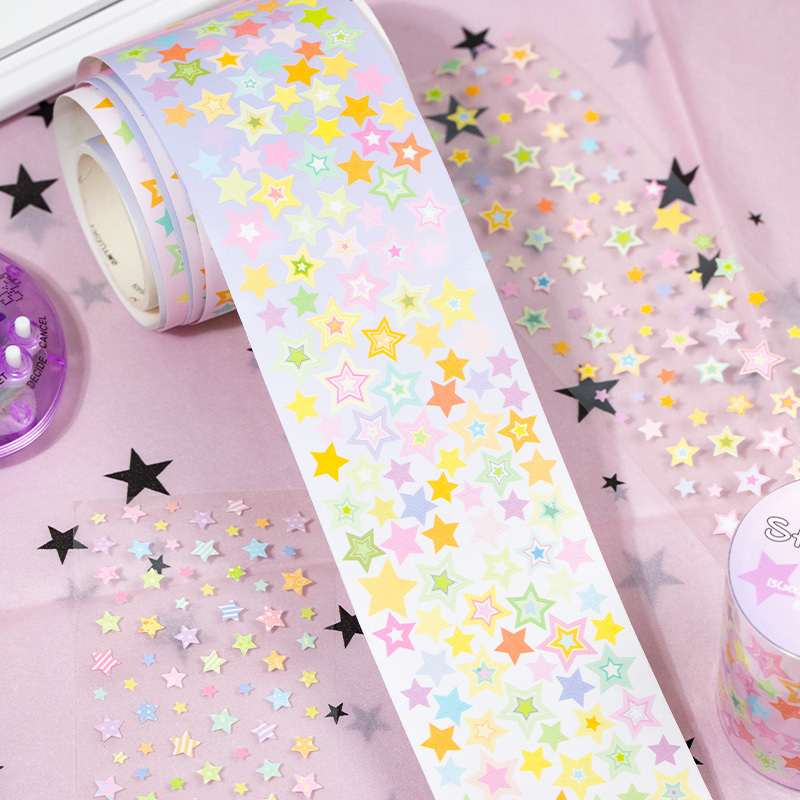 繁星满天模切胶带贴纸