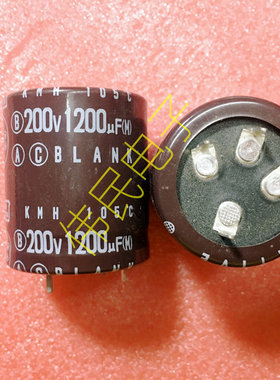 全新硬脚电解电容200V1200UF 1200UF200V 40X35MM 4脚