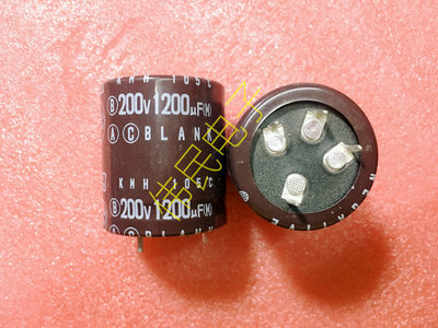 全新硬脚电解电容200V1200UF 1200UF200V 40X35MM 4脚