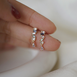 法式小众彩色流苏耳环女夏气质耳钉高级感复古耳饰森系仙美