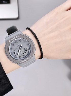 卡西欧G-SHOCK八角形casio农家橡树灰色手表男女GA-2110ET-8A/2A