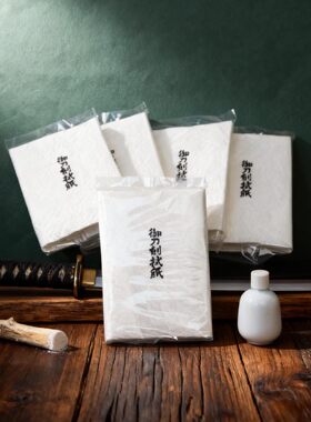 日本进口 刀剑保养拭纸古董刀剑上油打粉专用拭纸