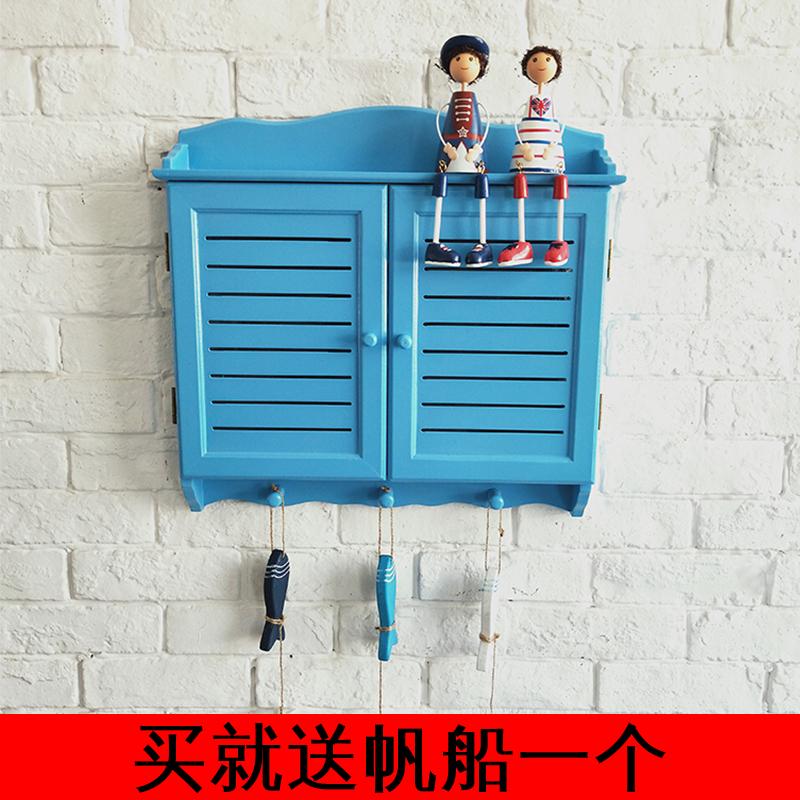地中海百叶电表箱装饰画弱电箱电闸空开多媒体配电遮挡箱装饰画装