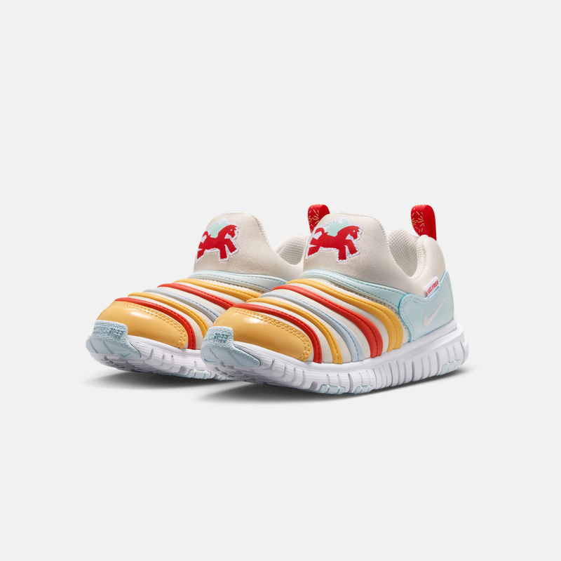 NIKE耐克幼童DYNAMO FREE 马年脱缰新年款毛毛虫休闲运动鞋IQ1137