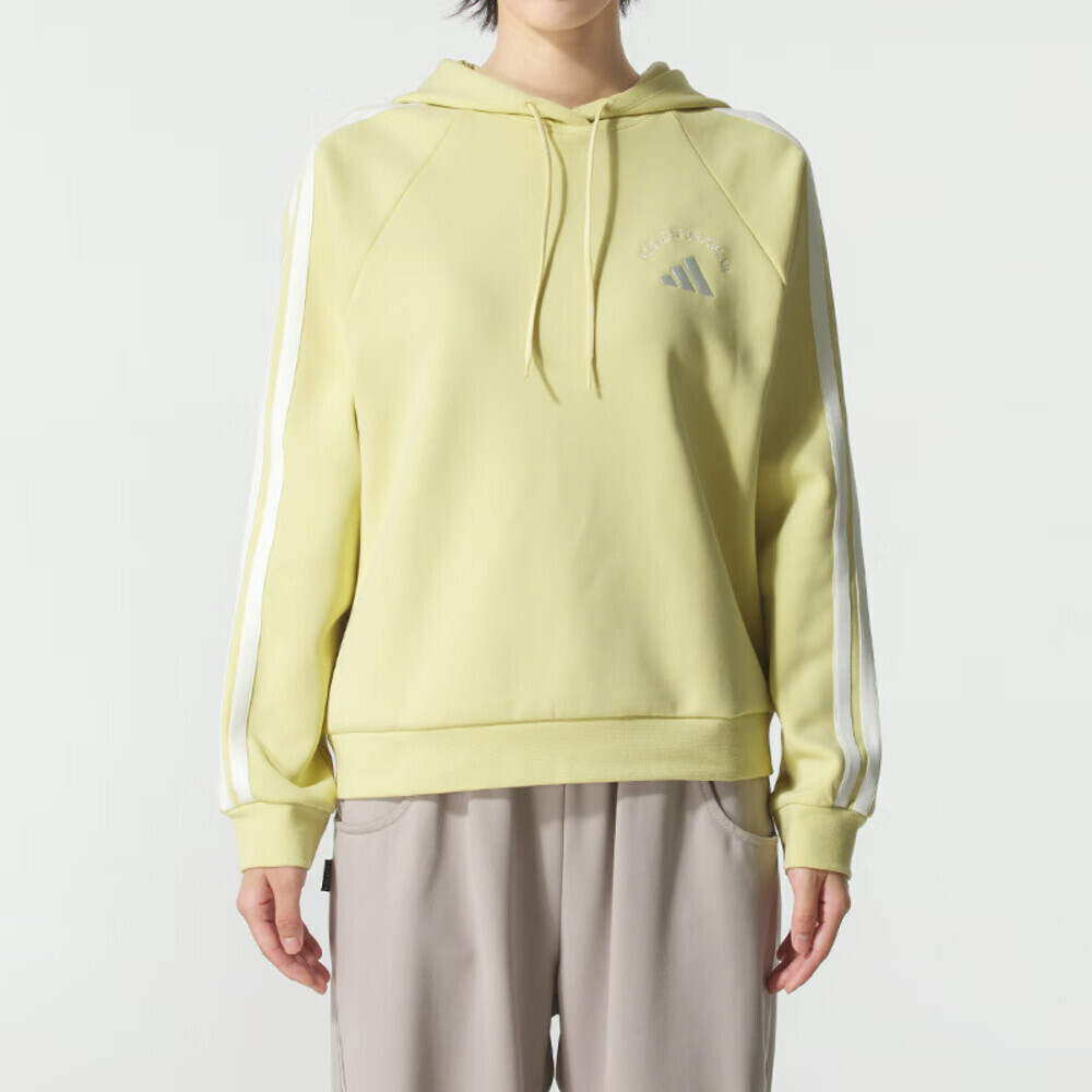 阿迪达斯女子连帽宽松卫衣套头衫