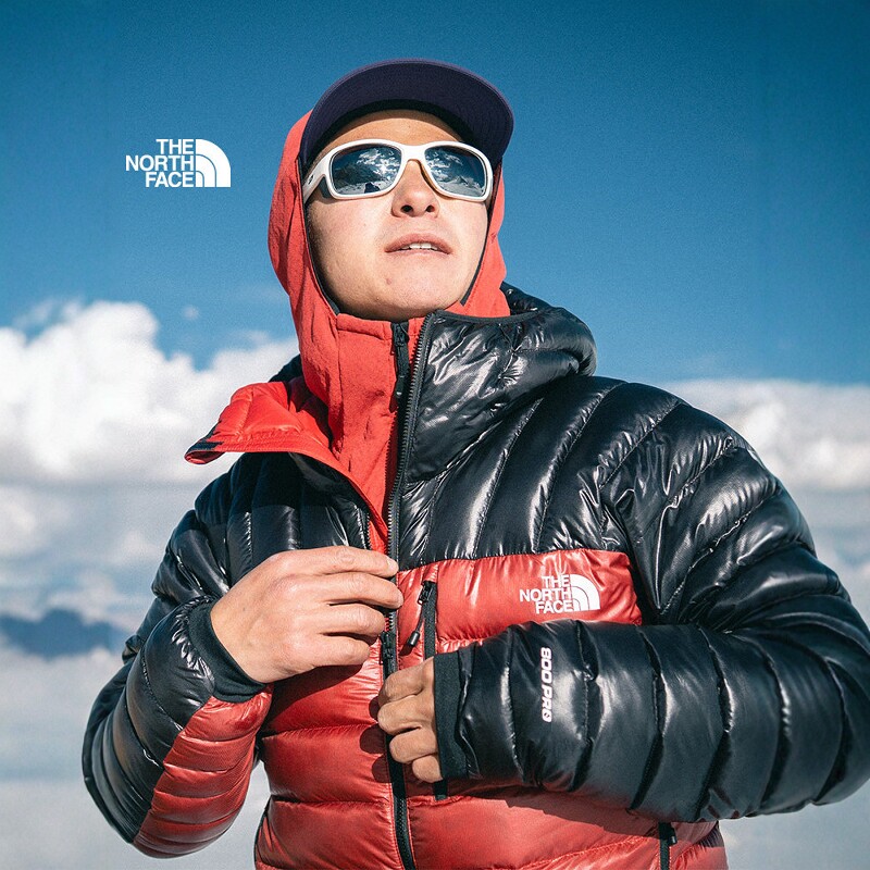 北面巅峰轻量男士运动鹅绒羽绒服