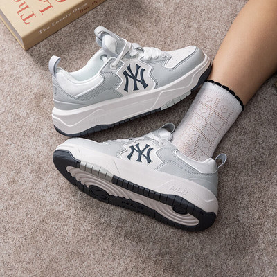 MLB撞色厚底复古百搭运动学长鞋