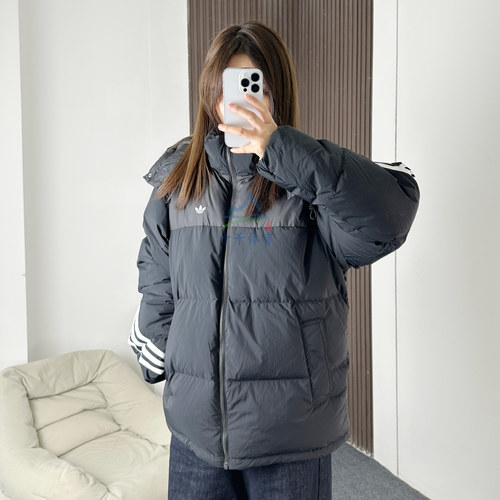 阿迪达斯三叶草男暖芯科技羽绒服