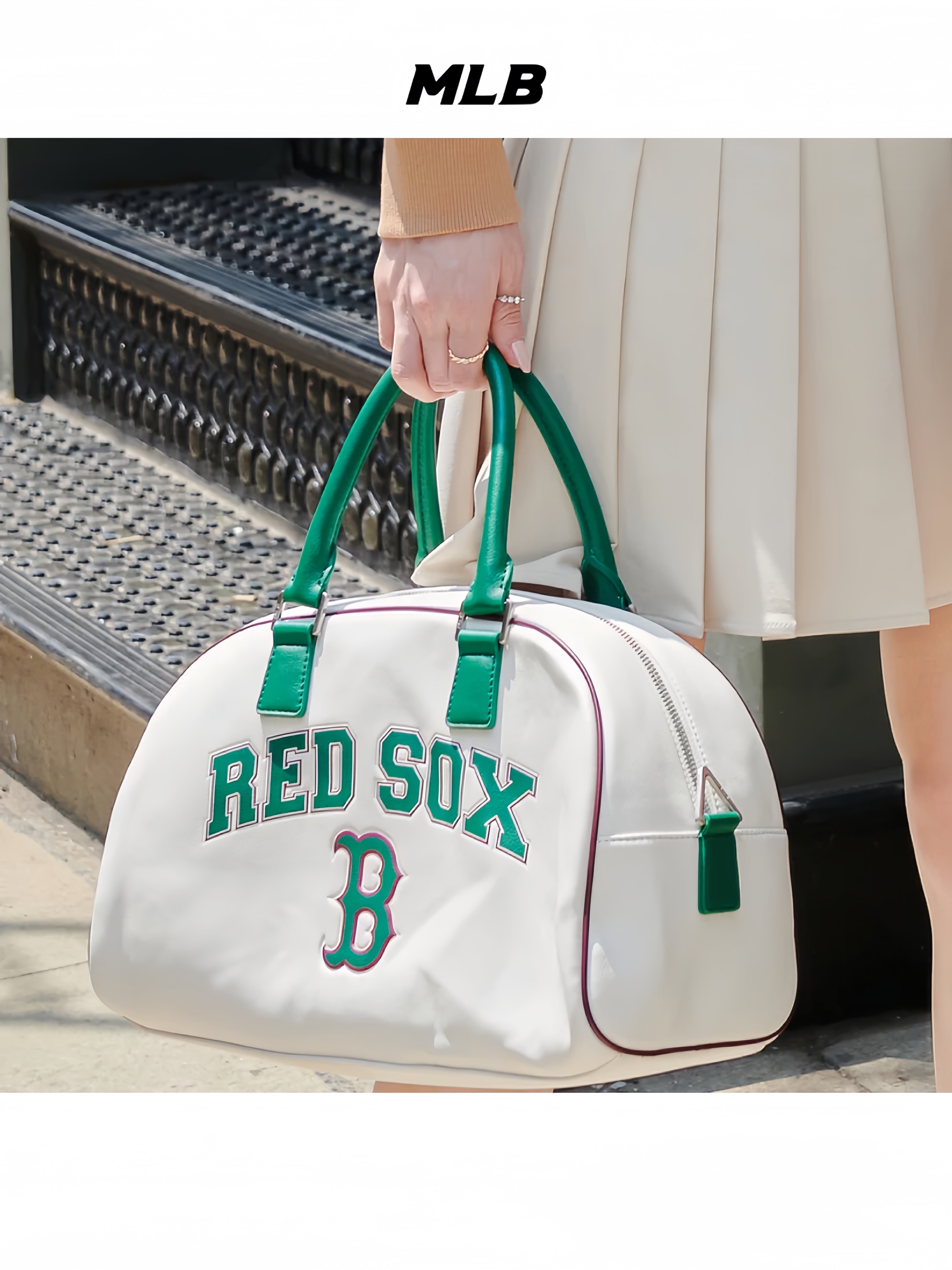 MLB男女学院风时尚复古通勤包