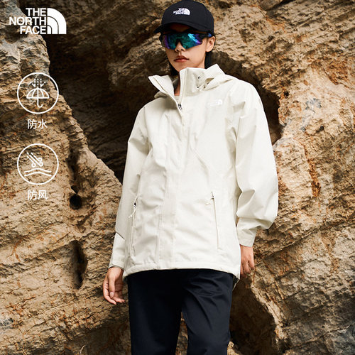 北面户外女子宽松防水硬壳冲锋衣