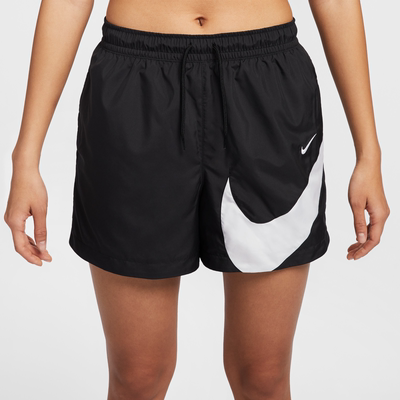NIKE耐克女中腰梭织标志跑步短裤