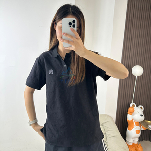 26新款MLB短袖男女NY复古暗花POLO衫防晒UPF运动休闲T恤3APQM0163
