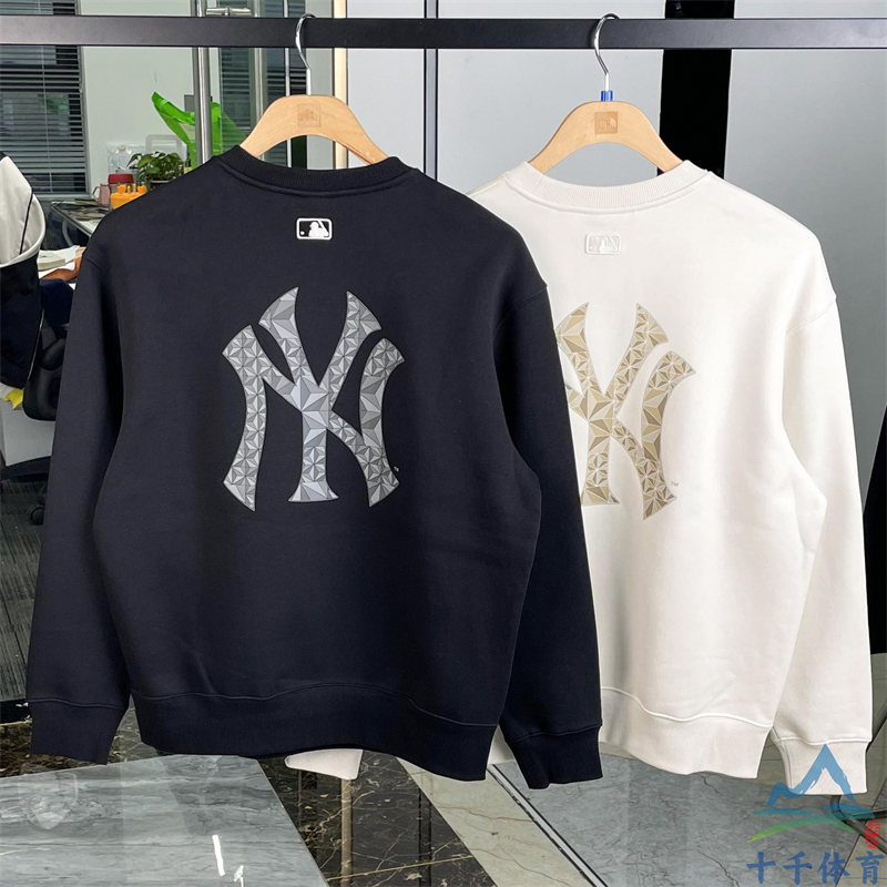 MLB后背大标休闲圆领运动套头衫