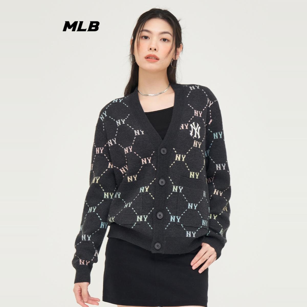 MLB男女钻石老花针织开衫外套