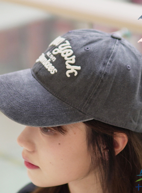 24新款MLB情侣棒球帽男女字母刺绣牛仔软顶运动帽鸭舌帽3ACPDS14N