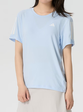 adidas阿迪达斯女士26夏季新款运动服时尚透气休闲短袖T恤 KU8747