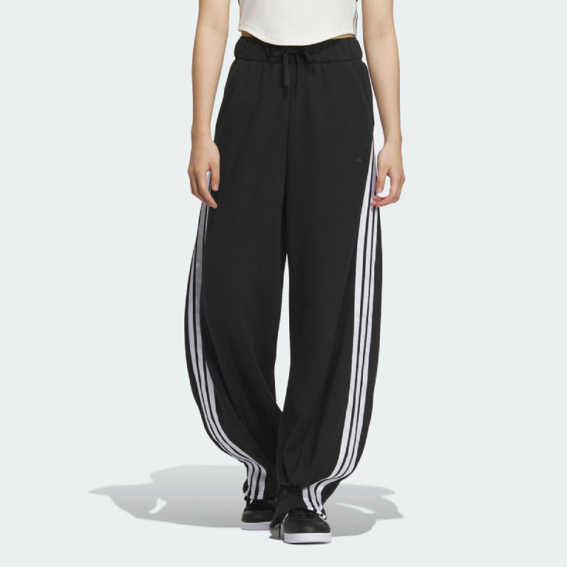 阿迪达斯宽松舞蹈飘逸运动花苞裤
