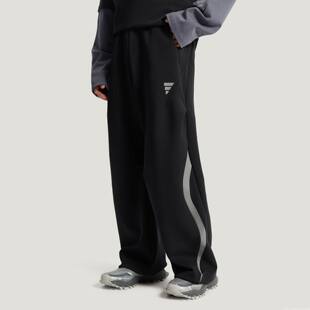 adidas阿迪达斯男子时尚经典百搭针织直筒运动长裤KU5306/KU5305