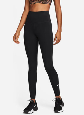 24新款Nike耐克运动裤女子ONE速干高腰训练轻便舒适紧身裤DM7279