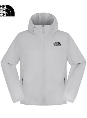 TheNorthFace北面防晒衣男春夏新款户外防风可打包连帽皮肤衣4U8X
