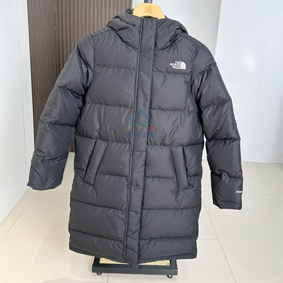 北面户外700蓬鹅绒长款羽绒服女