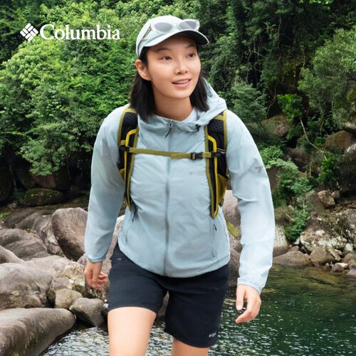 哥伦比亚户外女钛金防晒衣皮肤衣