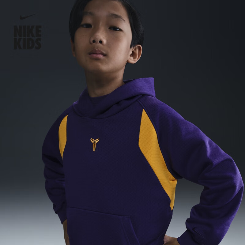Nike耐克KOBE大童加绒套头连帽衫