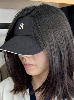 25新款MLB情侣遮阳帽男女NY小标刺绣空顶透气休闲运动帽3ASCB0153