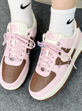 NIKE耐克运动鞋女25新款AIR FORCE 1厚底休闲空军一号板鞋IO7595