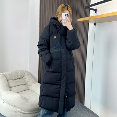 MLB羽绒服男女NY防水长款外套