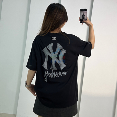 MLB涂鸦印花休闲透气运动短袖T恤