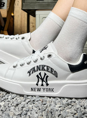 MLB男女鞋复古板鞋厚底休闲鞋时尚运动耐磨透气低帮鞋3ASXCCV3N