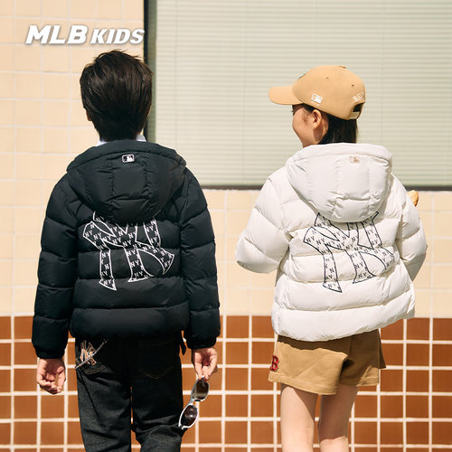 MLB儿童NY后背大标羽绒服外套