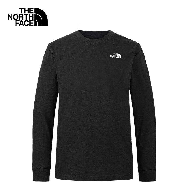 TheNorthFace北面男户外长袖纯棉舒适透气圆领休闲打底衫T恤8GU6