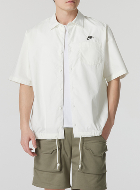 24新款NIKE耐克短袖衬衫男子运动休闲时尚透气翻领开衫T恤FN3903