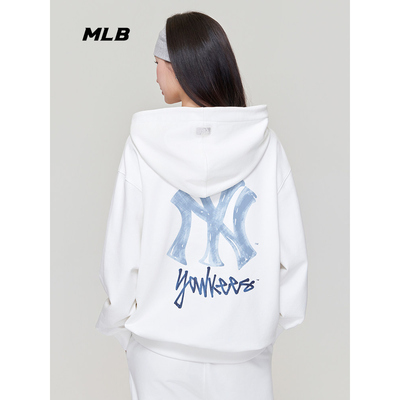 MLB潮流复古背标连帽运动卫衣