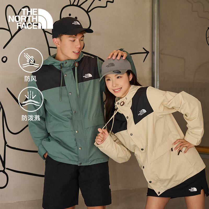 TheNorthFace北面男女款夹克时尚运动防风防泼水休闲连帽外套81NO