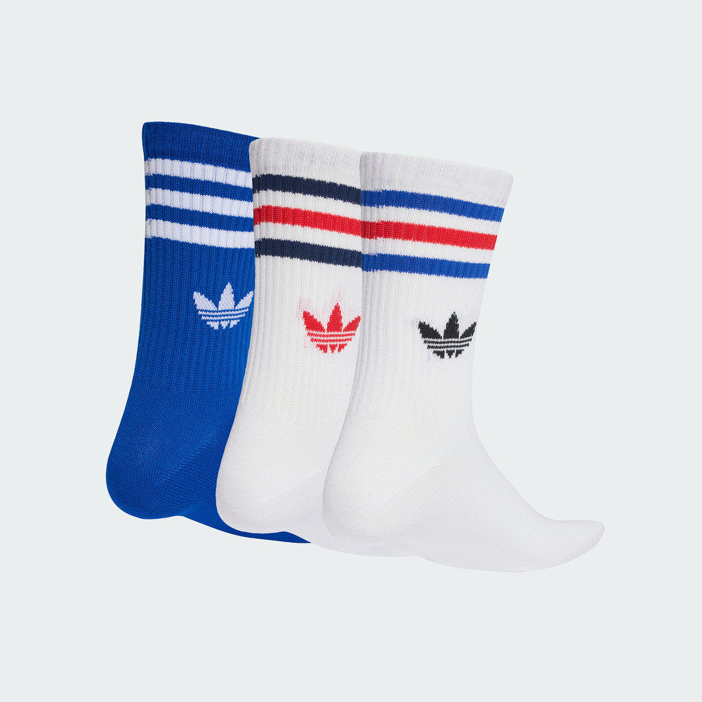 adidas阿迪达斯三叶草26春夏新款男女3S CREW S 3P休闲袜子KD8252