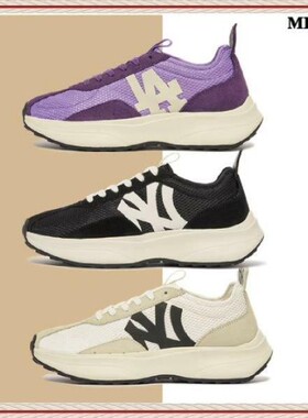 MLB德训鞋情侣同款NY大标休闲透气增高鞋时尚百搭运动鞋3ASXXB21N