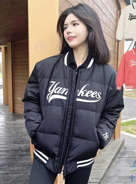 MLB男女洋基队棒球羽绒服外套