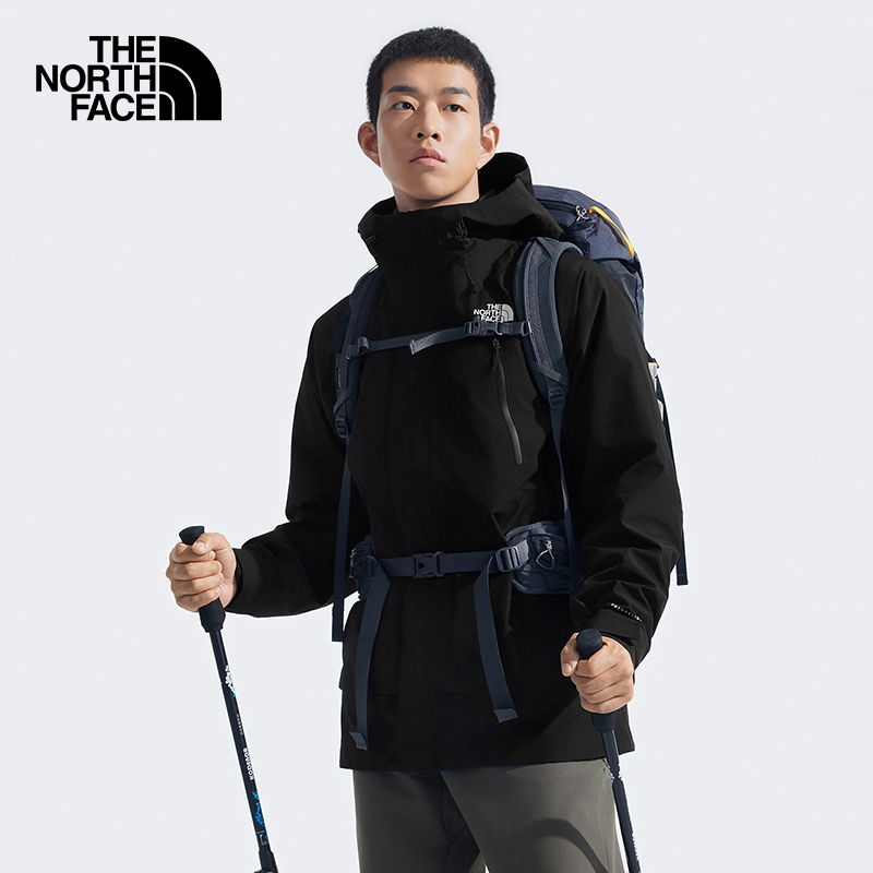 北面户外保暖三合一冲锋衣外套