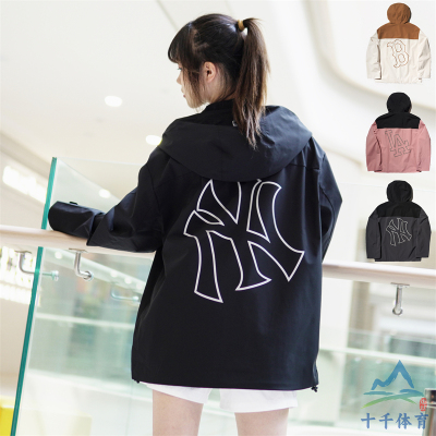 MLB男女NY镂空大标休闲夹克外套